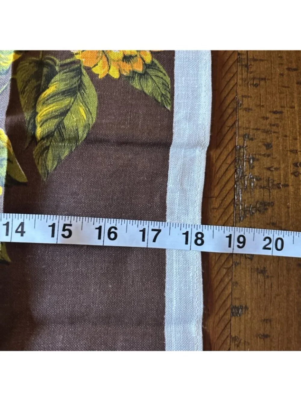 Vintage Belcrest 100% Linen Tea Towels Brown & Yellow 1960’s Set Of Two
